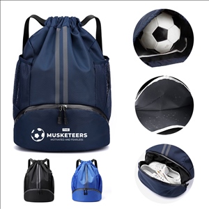 Drawstring Soccer Bag with Dry Wet Separation